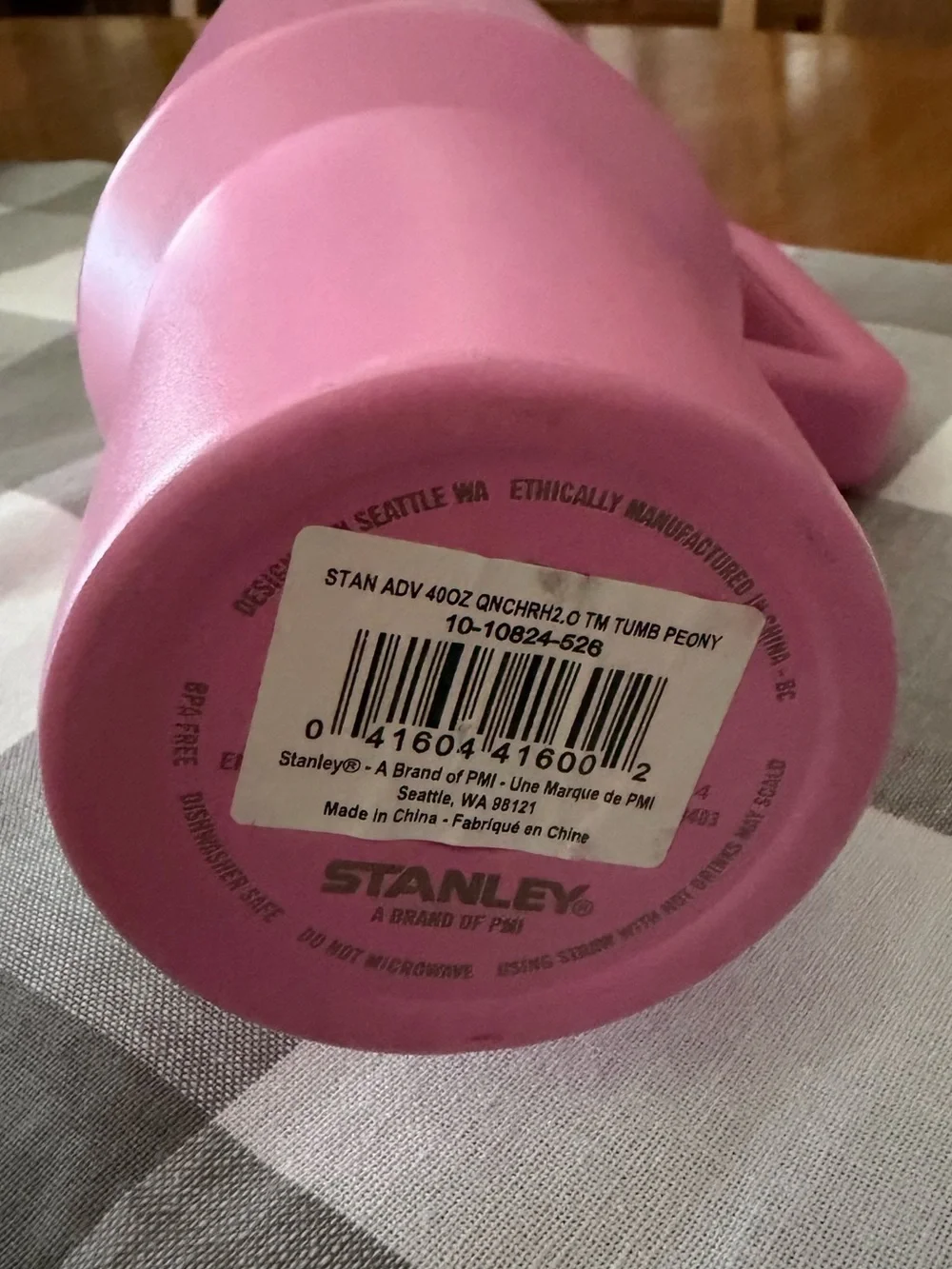 Stanley Pink Travel Tumbler with Handle and Straw - 40 oz. NEW - Picture 6 of 6